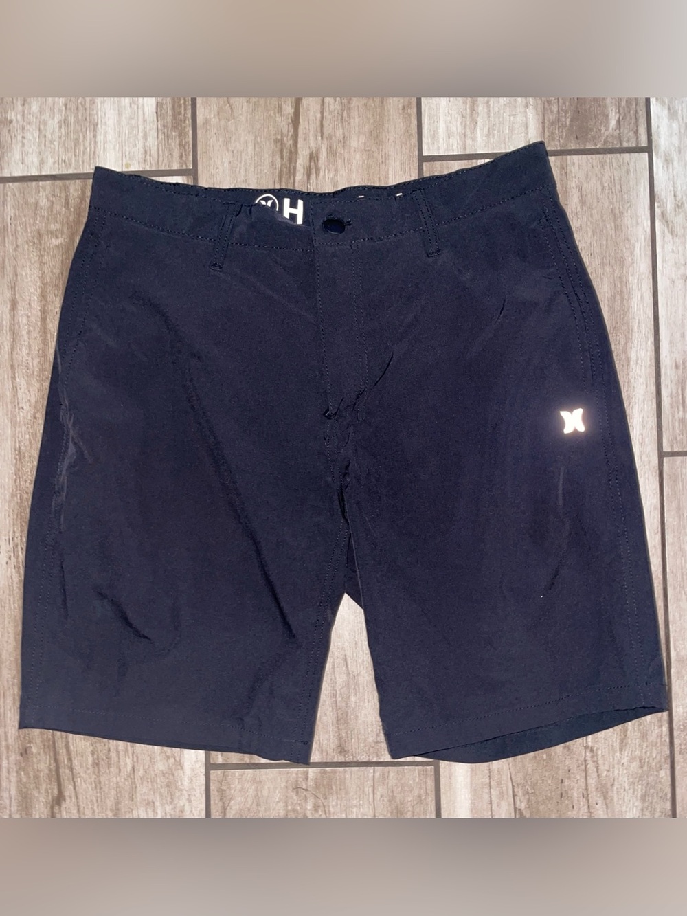 Hurley Black Men's Hybrid Swim/Board Shorts, Size 32
